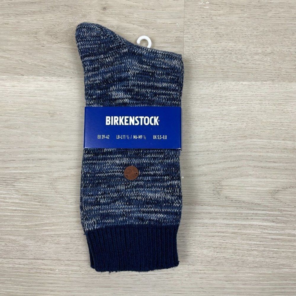 Birkenstock‎ Roma Crew Socks Womens 8-11.5 Mens 6-9.5 Blue